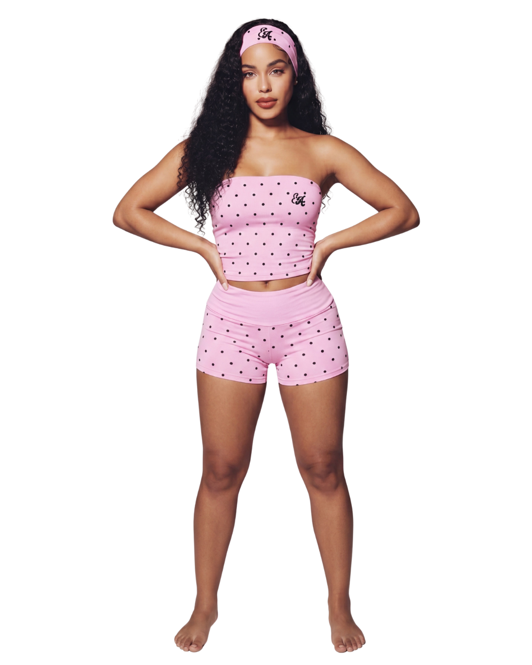 Blush Pink Polka Dot Set
