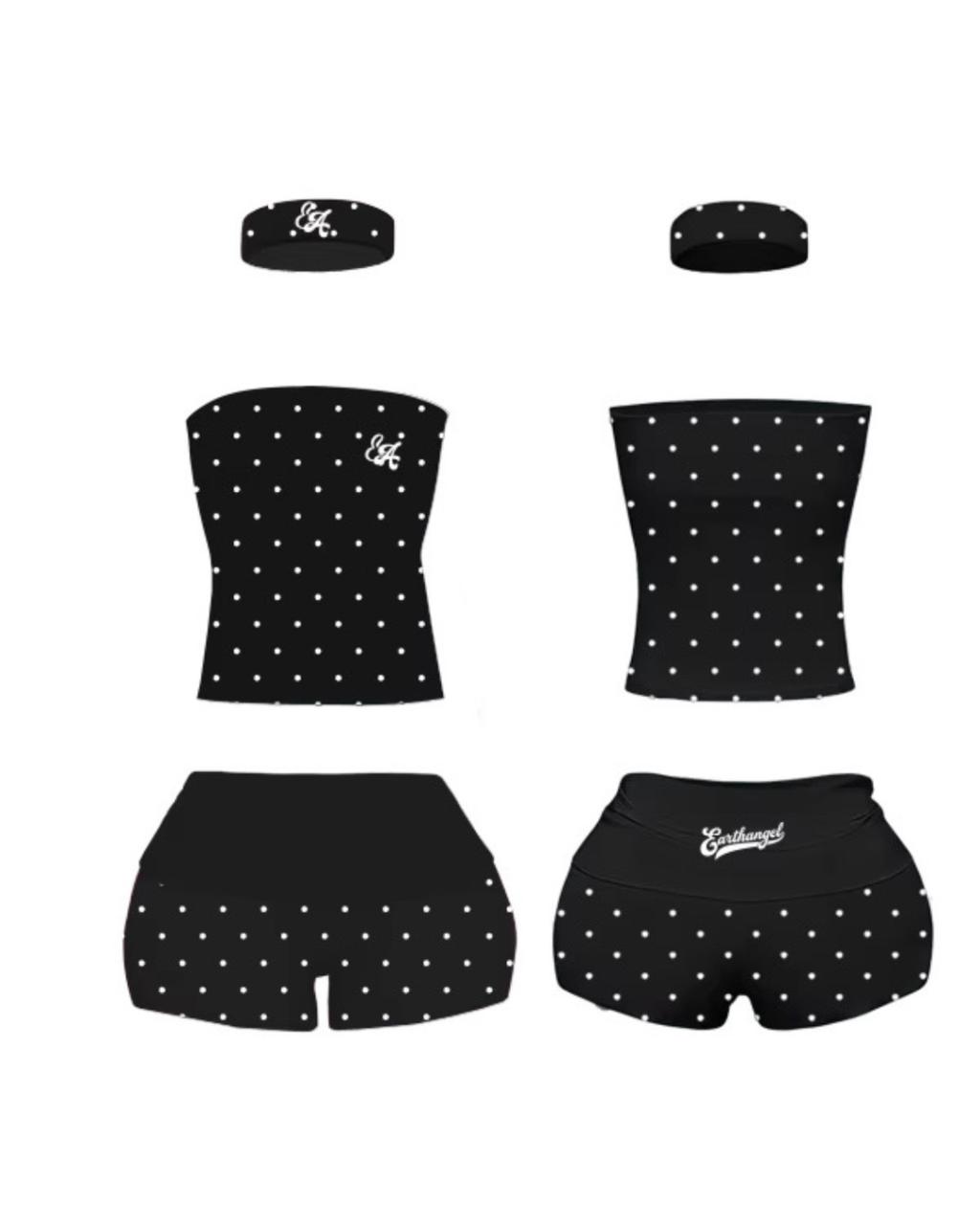 Midnight Polka Dot Set