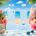 Sky Blue Polka Dot Set