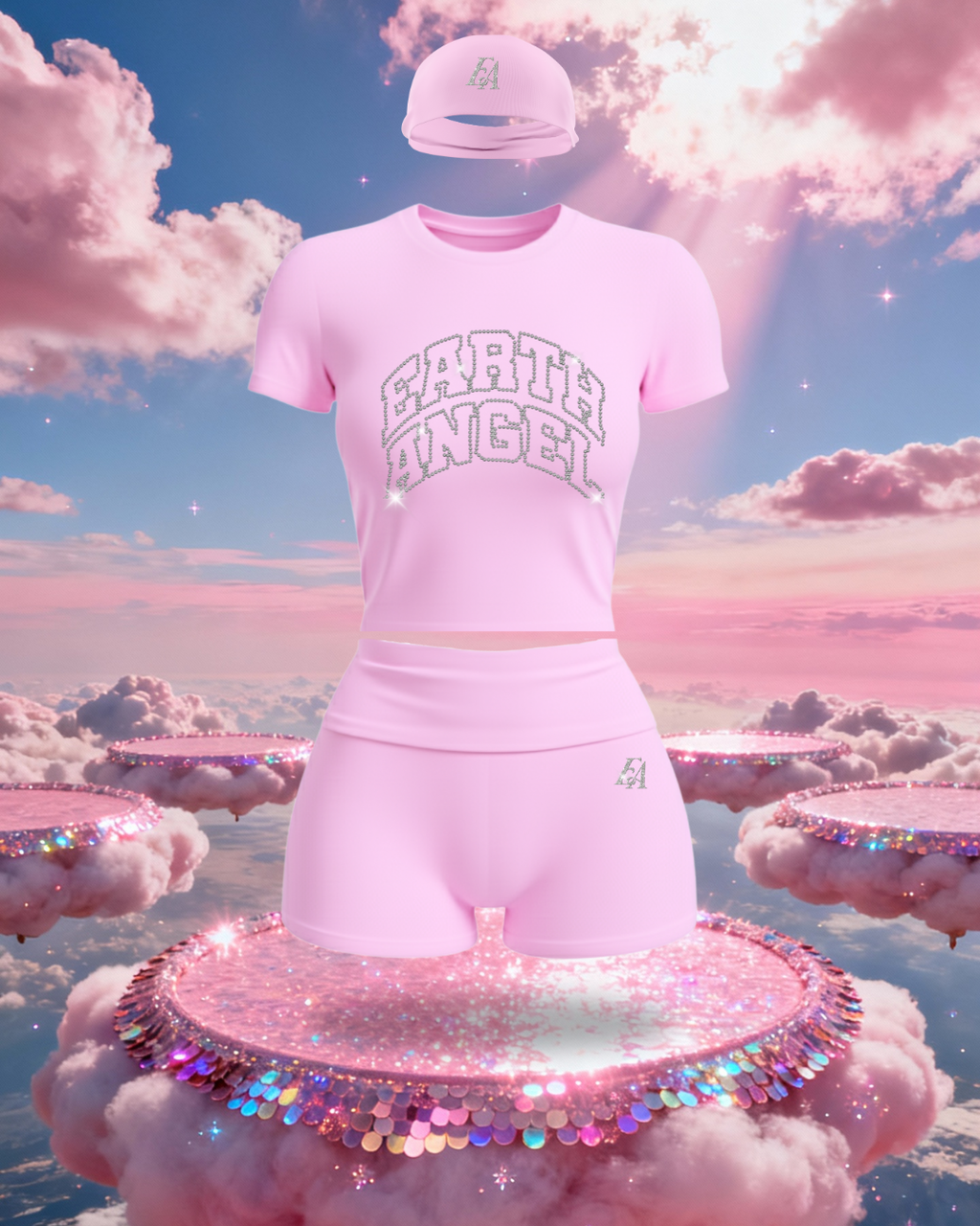 Pink Shorts Set