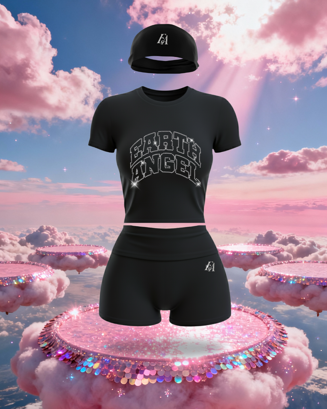 Black Shorts Set