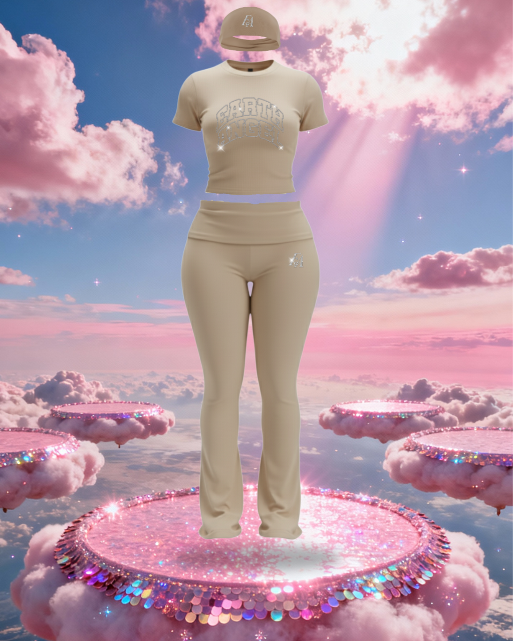 Nude Pants Set
